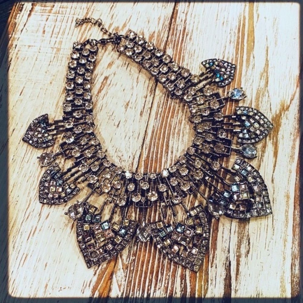 “BOHEMIAN NIGHTS” Crystal Rhinestone Statement Necklace - Picture 1 of 15